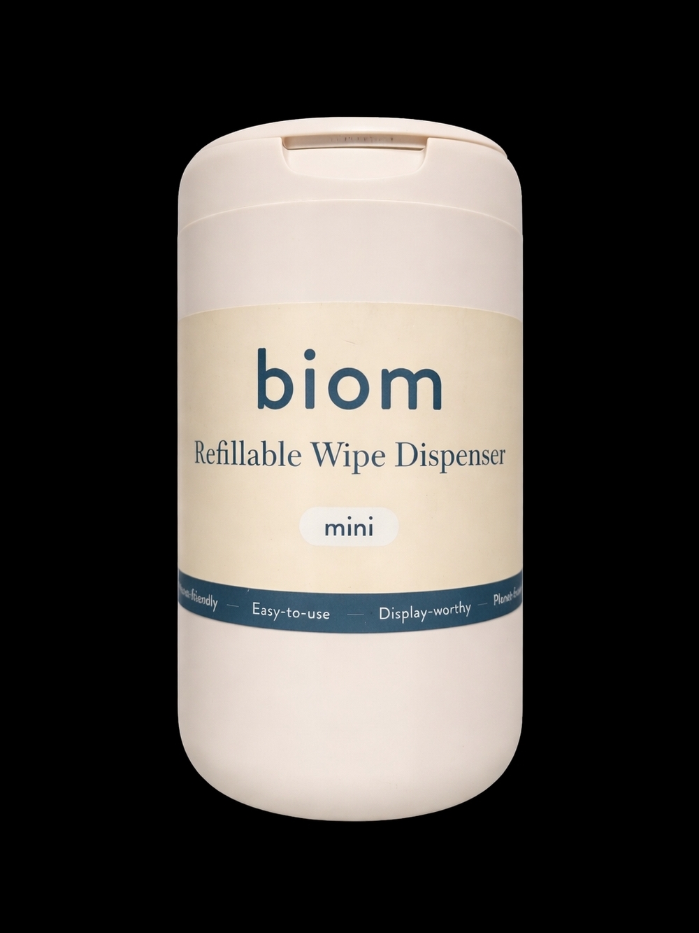 Biom Mini Refillable Wipe Dispenser - Cream